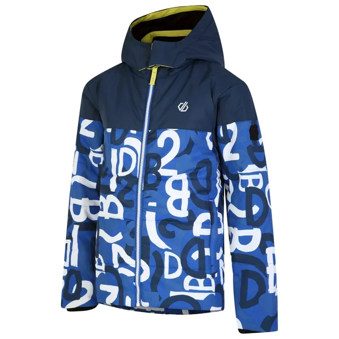 Dare 2b Insulated Jackets Liftie Ski Jacket Blue Graffiti Print 8211 Kids