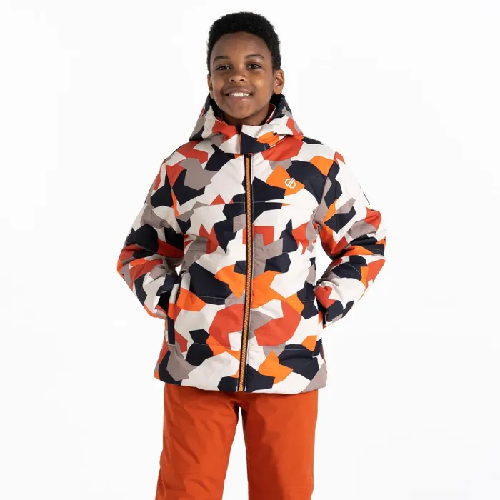 Dare 2b Insulated Jackets Liftie Ski Jacket Orange Camo Print 8211 Kids