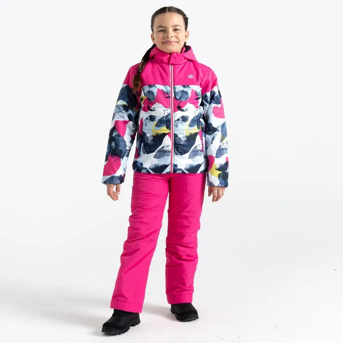 Dare 2b Insulated Jackets Liftie Ski Jacket Pure Pink Blue 8211 Kids