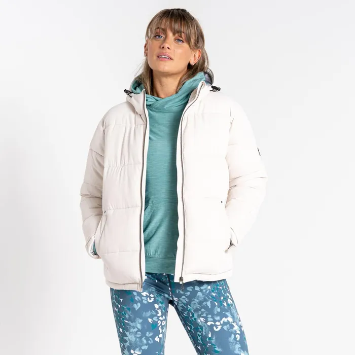 Dare 2b Insulated Jackets Luxuriate Padded Jacket Barley White 8211 Women