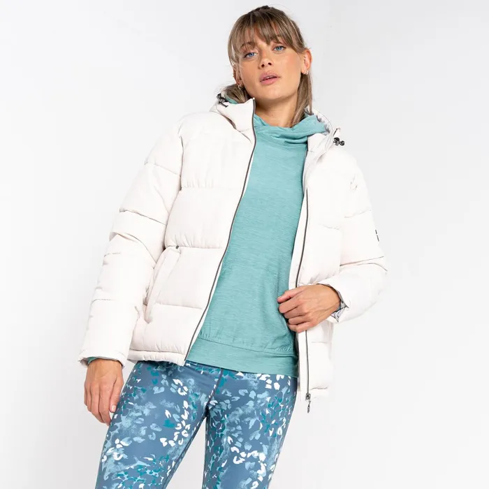 Dare 2b Insulated Jackets Luxuriate Padded Jacket Barley White 8211 Women