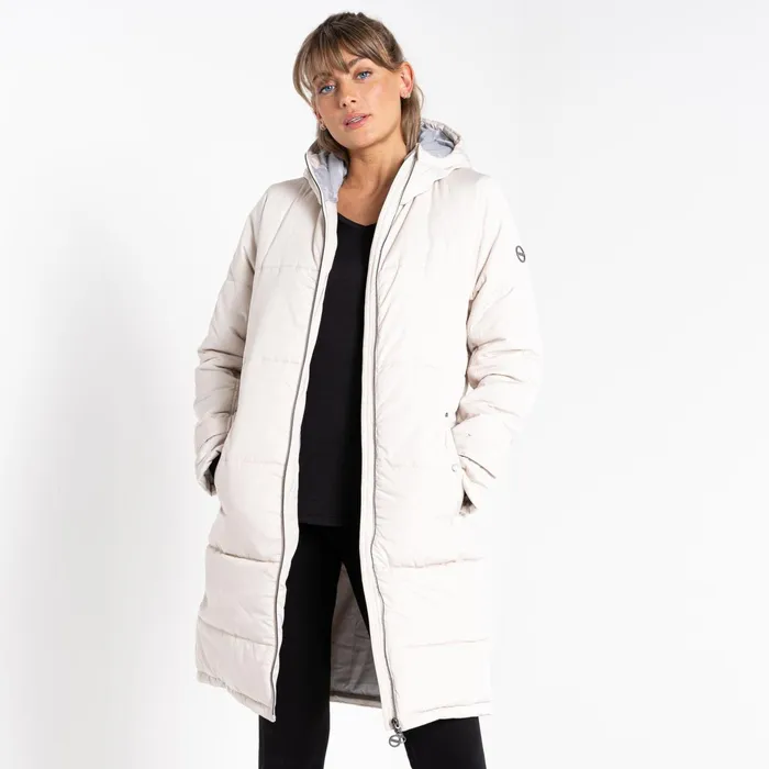Dare 2b Insulated Jackets Reputable Ii Mid Length Padded Jacket Barley White 8211 Women