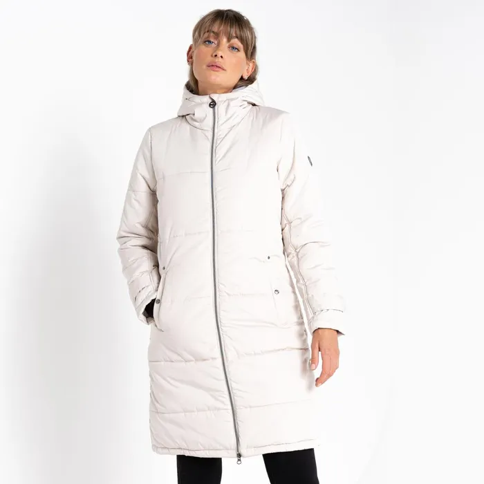 Dare 2b Insulated Jackets Reputable Ii Mid Length Padded Jacket Barley White 8211 Women