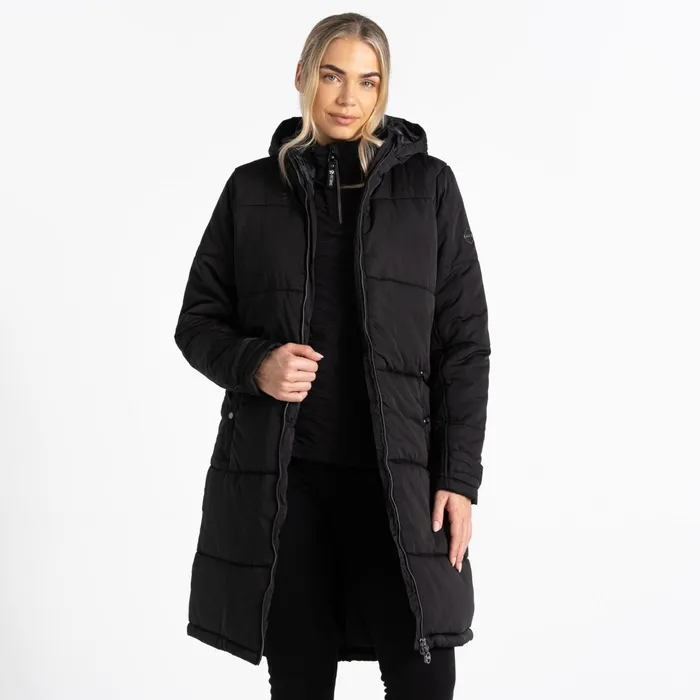 Dare 2b Insulated Jackets Reputable Ii Mid Length Padded Jacket Black 8211 Women