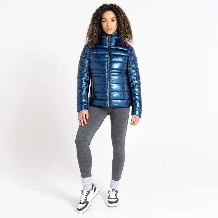 Dare 2b Insulated Jackets Reputable Ii Puffer Jacket Moonlight Denim Metallic 8211 Women