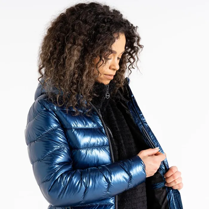 Dare 2b Insulated Jackets Reputable Ii Puffer Jacket Moonlight Denim Metallic 8211 Women