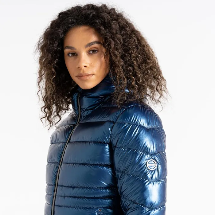 Dare 2b Insulated Jackets Reputable Ii Puffer Jacket Moonlight Denim Metallic 8211 Women