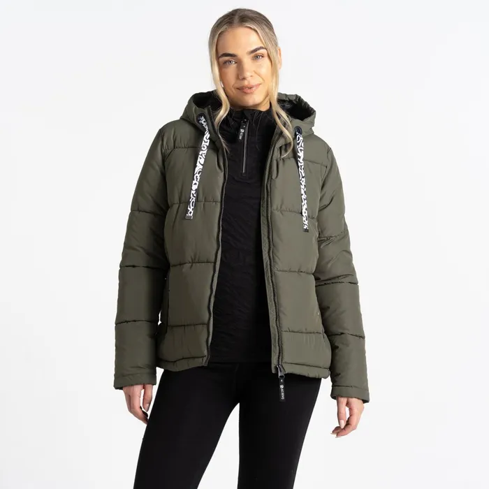 Dare 2b Insulated Jackets Society Padded Jacket Lichen Green 8211 Women