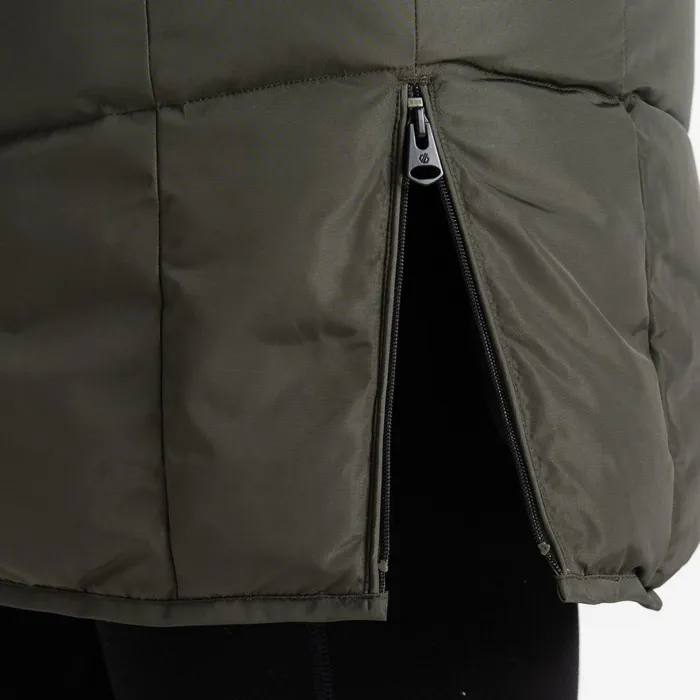 Dare 2b Insulated Jackets Striking Iii Mid Length Padded Jacket Green Lichen 8211 Women
