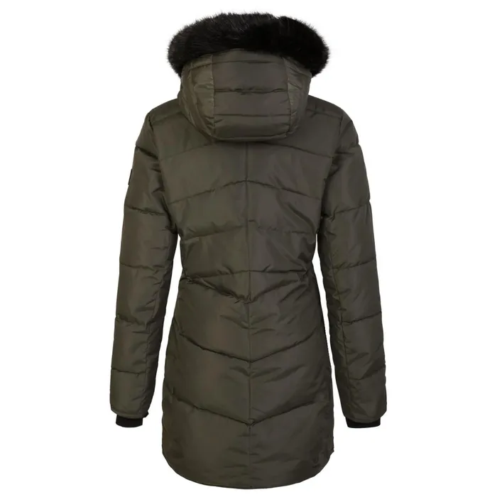 Dare 2b Insulated Jackets Striking Iii Mid Length Padded Jacket Green Lichen 8211 Women