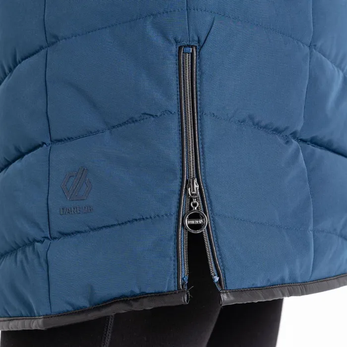 Dare 2b Insulated Jackets Striking Iii Mid Length Padded Jacket Moonlight Denim 8211 Women