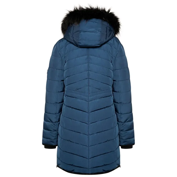 Dare 2b Insulated Jackets Striking Iii Mid Length Padded Jacket Moonlight Denim 8211 Women