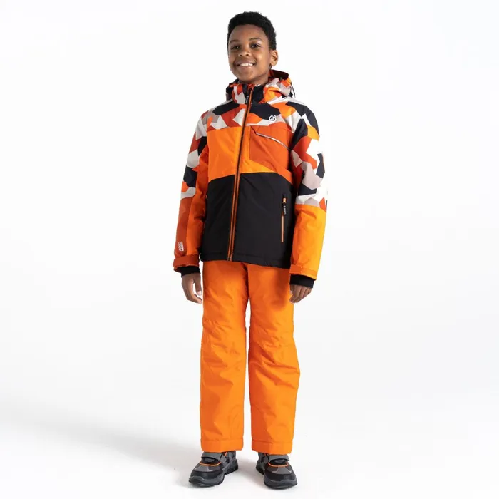 Dare 2b Insulated Jackets Traverse Ski Jacket Orange Camo Black 8211 Kids