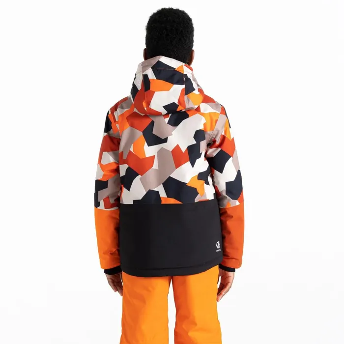 Dare 2b Insulated Jackets Traverse Ski Jacket Orange Camo Black 8211 Kids