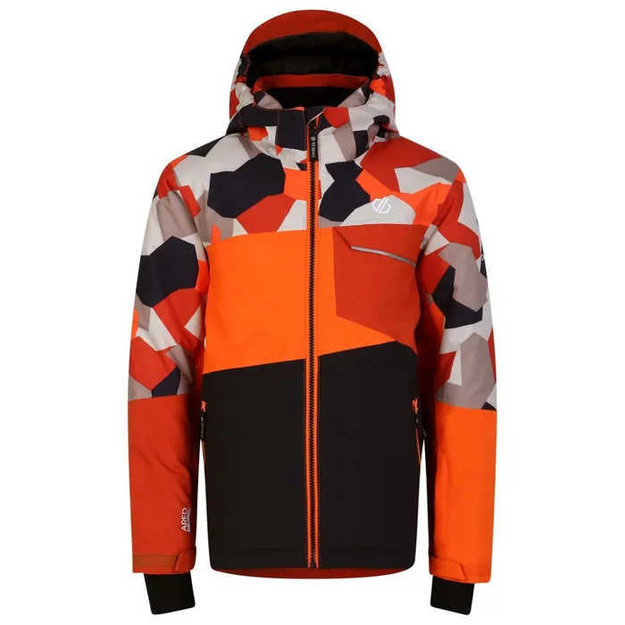 Dare 2b Insulated Jackets Traverse Ski Jacket Orange Camo Black 8211 Kids