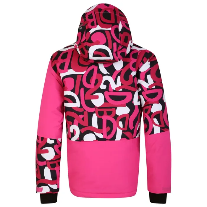 Dare 2b Insulated Jackets Traverse Ski Jacket Pink Black Graffiti 8211 Kids