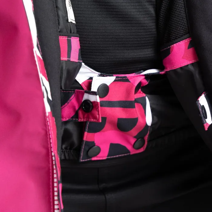 Dare 2b Insulated Jackets Traverse Ski Jacket Pink Black Graffiti 8211 Kids