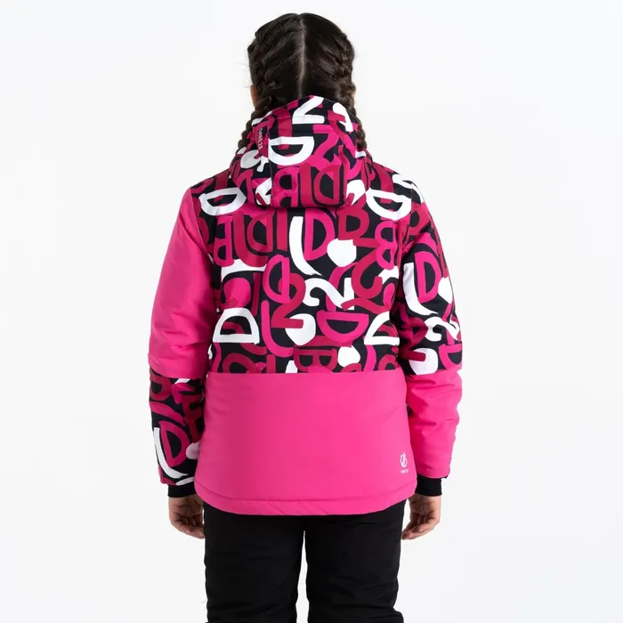 Dare 2b Insulated Jackets Traverse Ski Jacket Pink Black Graffiti 8211 Kids