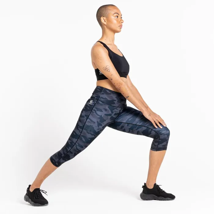 Dare 2b Leggings Influential 34 Gym Leggings Black Camo Print 8211 Women
