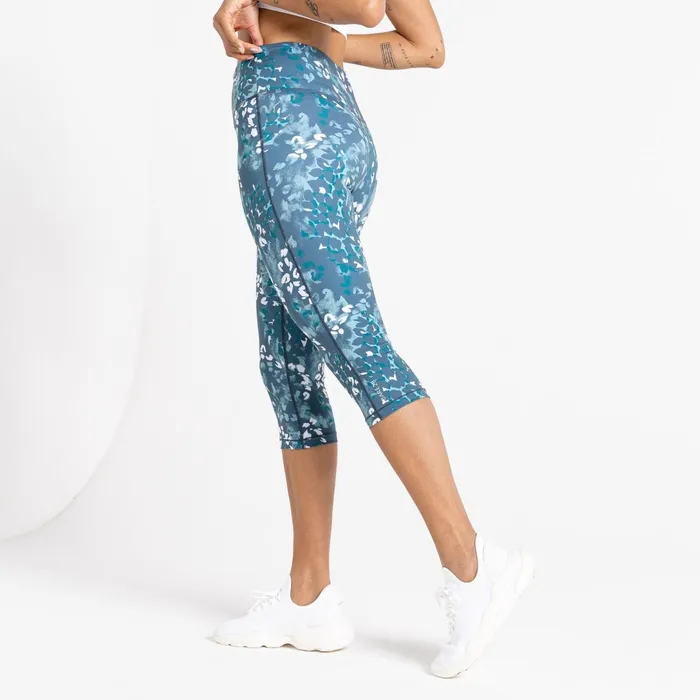 Dare 2b Leggings Influential 34 Gym Leggings Canton Green Animal Print 8211 Women