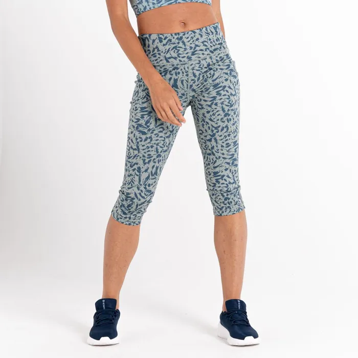 Dare 2b Leggings Influential 34 Gym Leggings Lilypad Green Animal Print 8211 Women