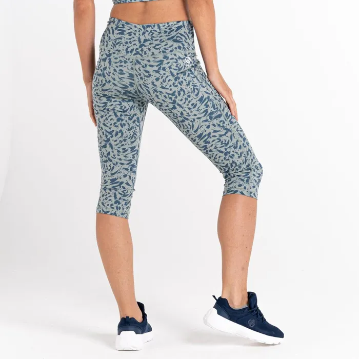 Dare 2b Leggings Influential 34 Gym Leggings Lilypad Green Animal Print 8211 Women