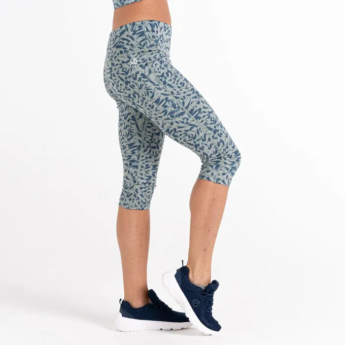 Dare 2b Leggings Influential 34 Gym Leggings Lilypad Green Animal Print 8211 Women