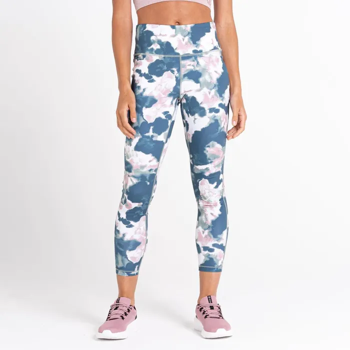 Dare 2b Leggings Influential 78 Gym Leggings Dusky Rose Inky Print 8211 Women