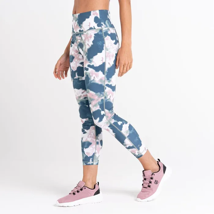 Dare 2b Leggings Influential 78 Gym Leggings Dusky Rose Inky Print 8211 Women