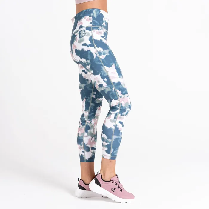 Dare 2b Leggings Influential 78 Gym Leggings Dusky Rose Inky Print 8211 Women