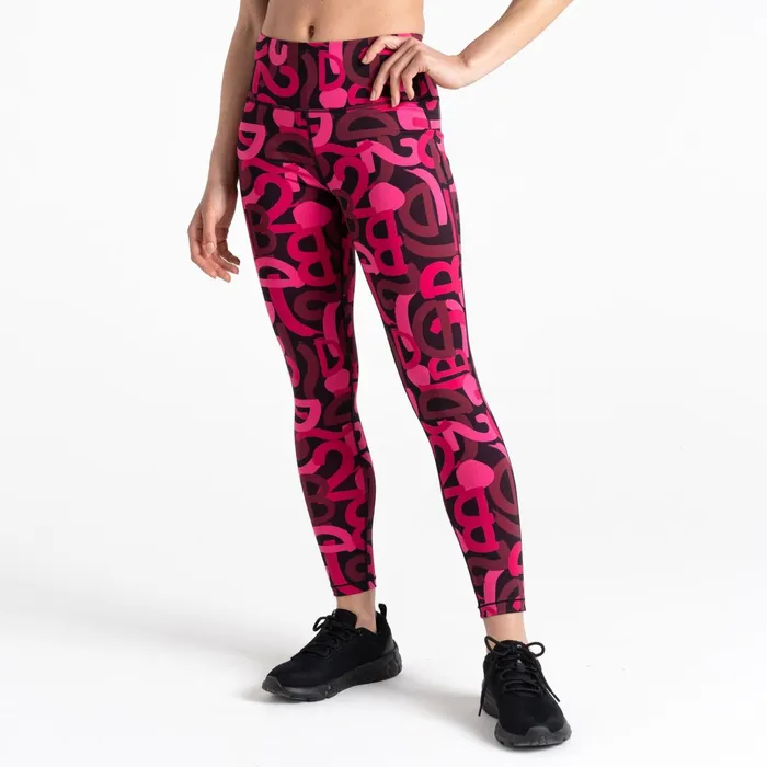 Dare 2b Leggings Influential Gym Leggings Pure Pink Graffiti 8211 Women