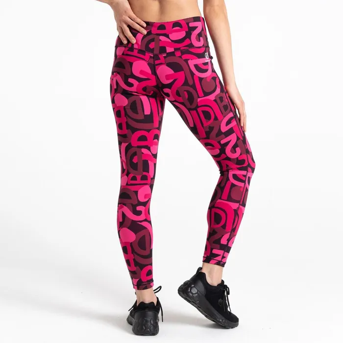 Dare 2b Leggings Influential Gym Leggings Pure Pink Graffiti 8211 Women