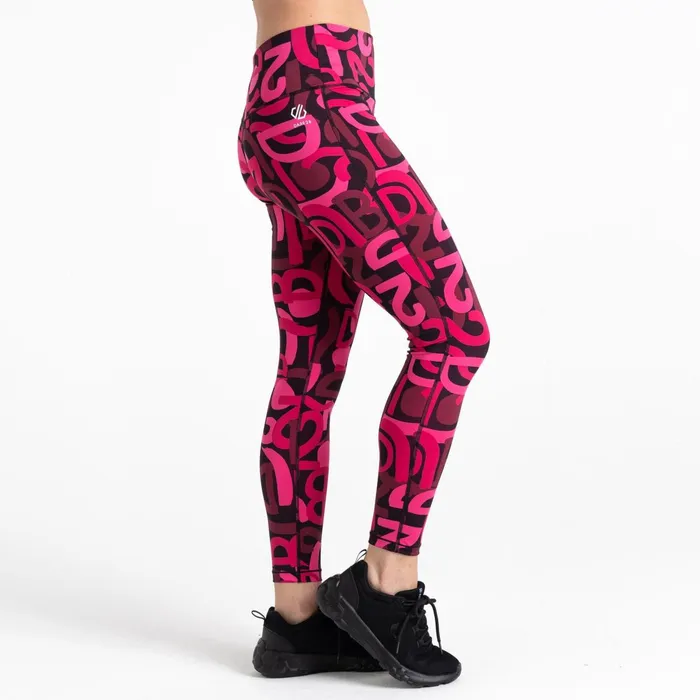 Dare 2b Leggings Influential Gym Leggings Pure Pink Graffiti 8211 Women