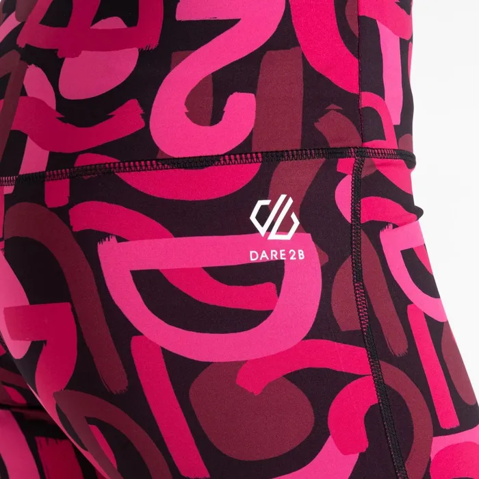 Dare 2b Leggings Influential Gym Leggings Pure Pink Graffiti 8211 Women