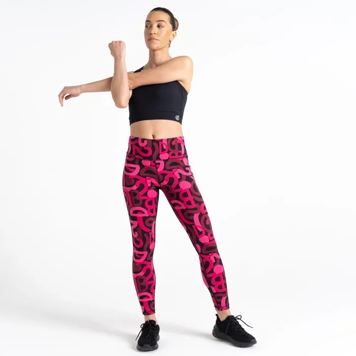Dare 2b Leggings Influential Gym Leggings Pure Pink Graffiti 8211 Women