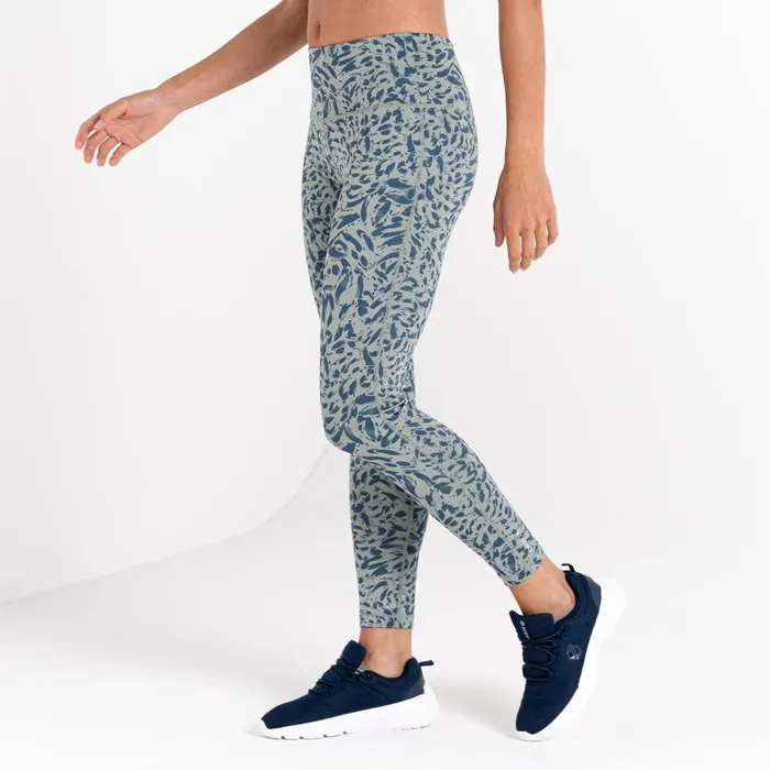 Dare 2b Leggings Influential Recycled Leggings Lilypad Green Animal Print 8211 Women