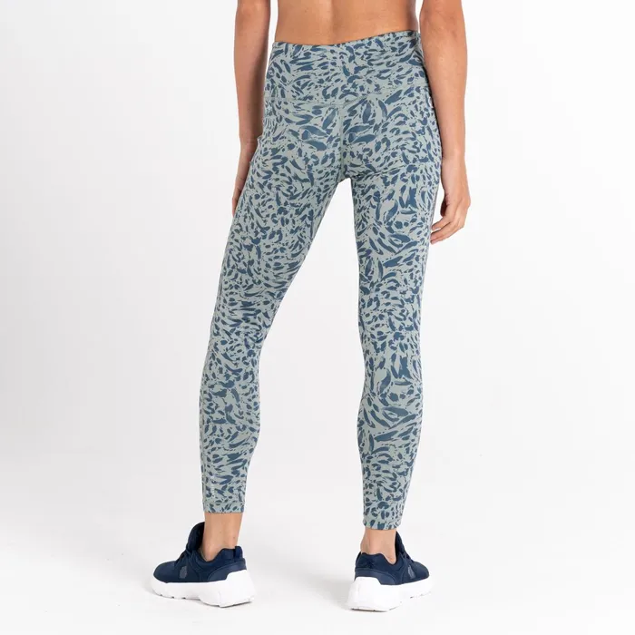 Dare 2b Leggings Influential Recycled Leggings Lilypad Green Animal Print 8211 Women