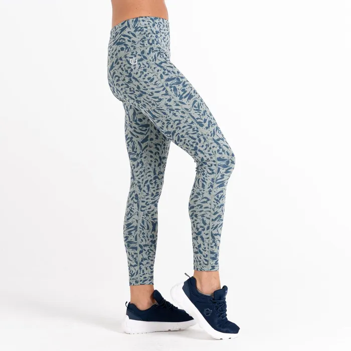 Dare 2b Leggings Influential Recycled Leggings Lilypad Green Animal Print 8211 Women