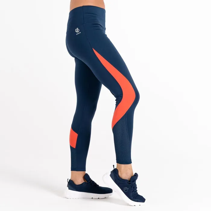 Dare 2b Leggings Move Fitness Leggings Moonlight Denim Neon Peach 8211 Women