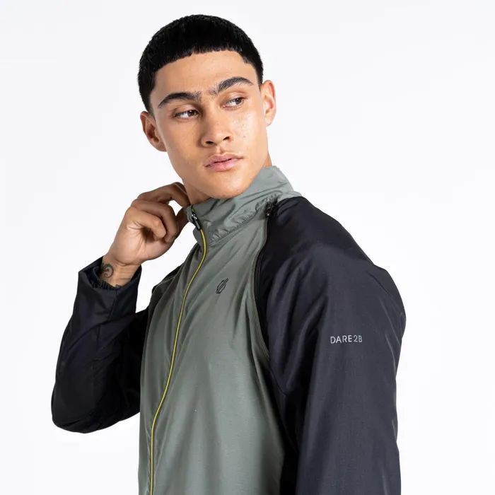 Dare 2b Lightweight Jackets Oxidate Lightweight Windshell Jacket Agave Green Black 8211 Men