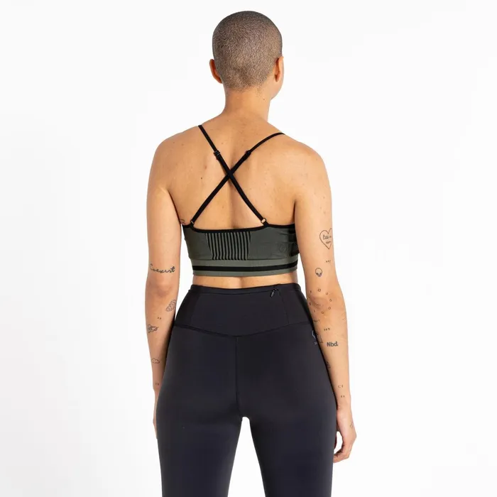 Dare 2b Low Impact Don039t Sweat It Strappy Bra Duck Green 8211 Women