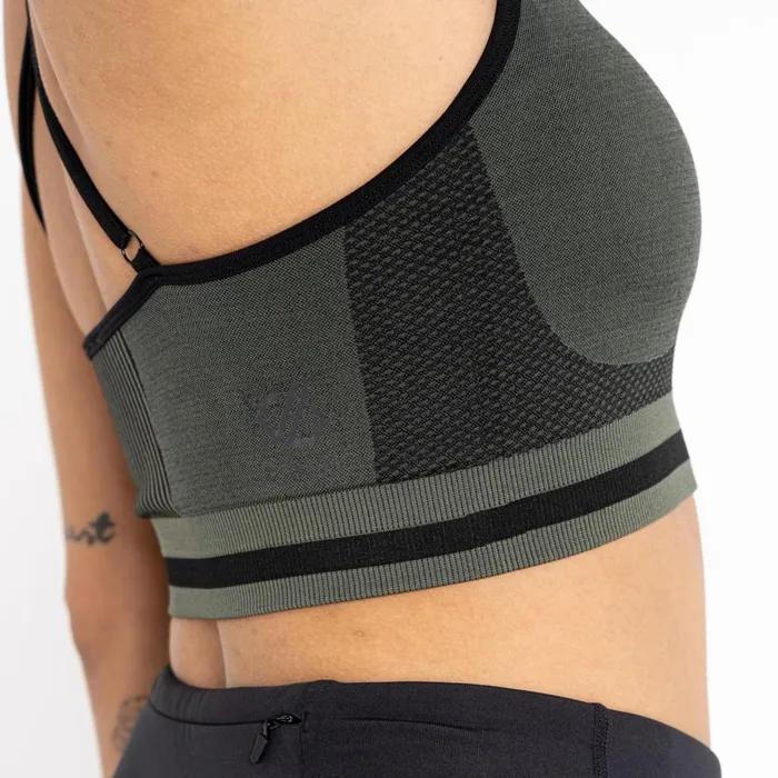 Dare 2b Low Impact Don039t Sweat It Strappy Bra Duck Green 8211 Women