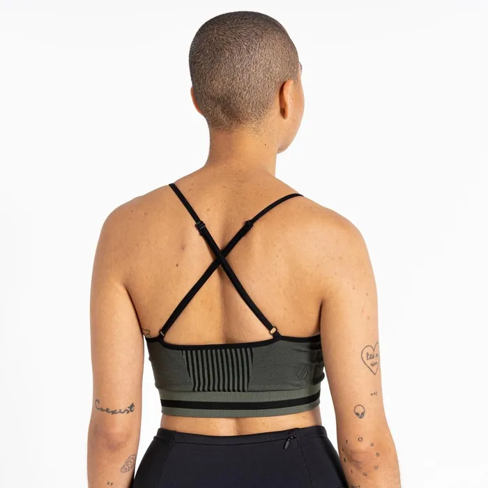 Dare 2b Low Impact Don039t Sweat It Strappy Bra Duck Green 8211 Women
