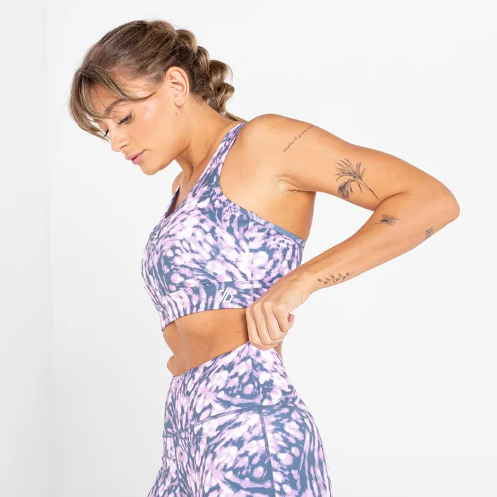 Dare 2b Low Impact Mantra Recycled Sports Bra Dusty Lavender 8211 Women