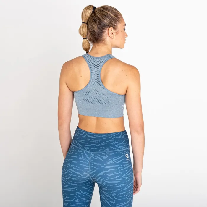 Dare 2b Medium Impact Don039t Sweat It Ii Sports Bra Bluestone Marl 8211 Women