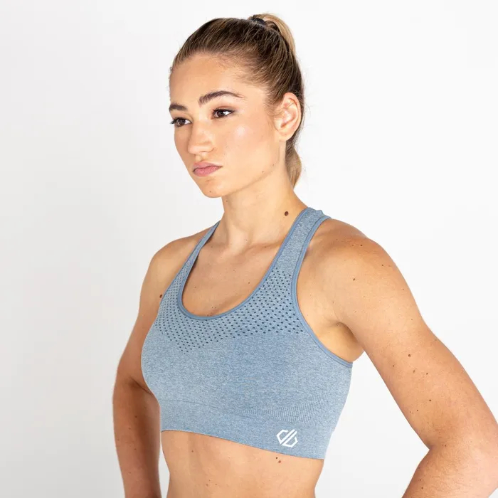 Dare 2b Medium Impact Don039t Sweat It Ii Sports Bra Bluestone Marl 8211 Women