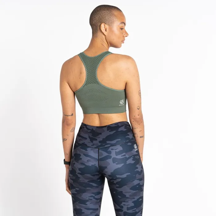 Dare 2b Medium Impact Don039t Sweat It Ii Sports Bra Duck Green 8211 Women