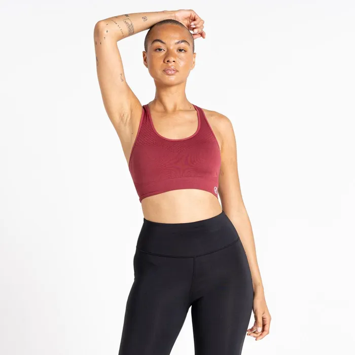 Dare 2b Medium Impact Don039t Sweat It Ii Sports Bra Earth Rose 8211 Women