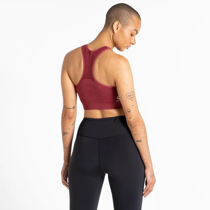 Dare 2b Medium Impact Don039t Sweat It Ii Sports Bra Earth Rose 8211 Women