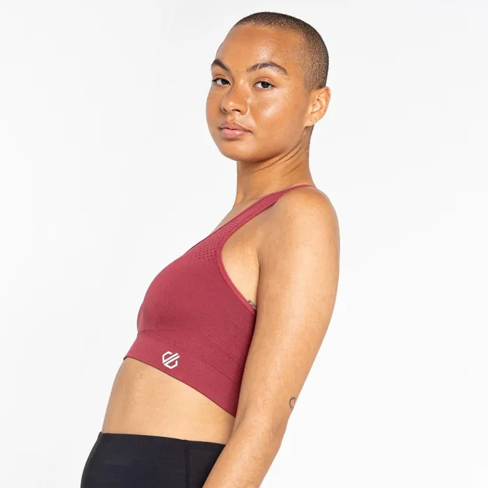 Dare 2b Medium Impact Don039t Sweat It Ii Sports Bra Earth Rose 8211 Women